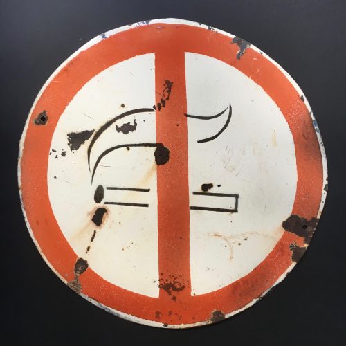 PLAQUE EMAILLEE « INTERDICTION DE FUMER »