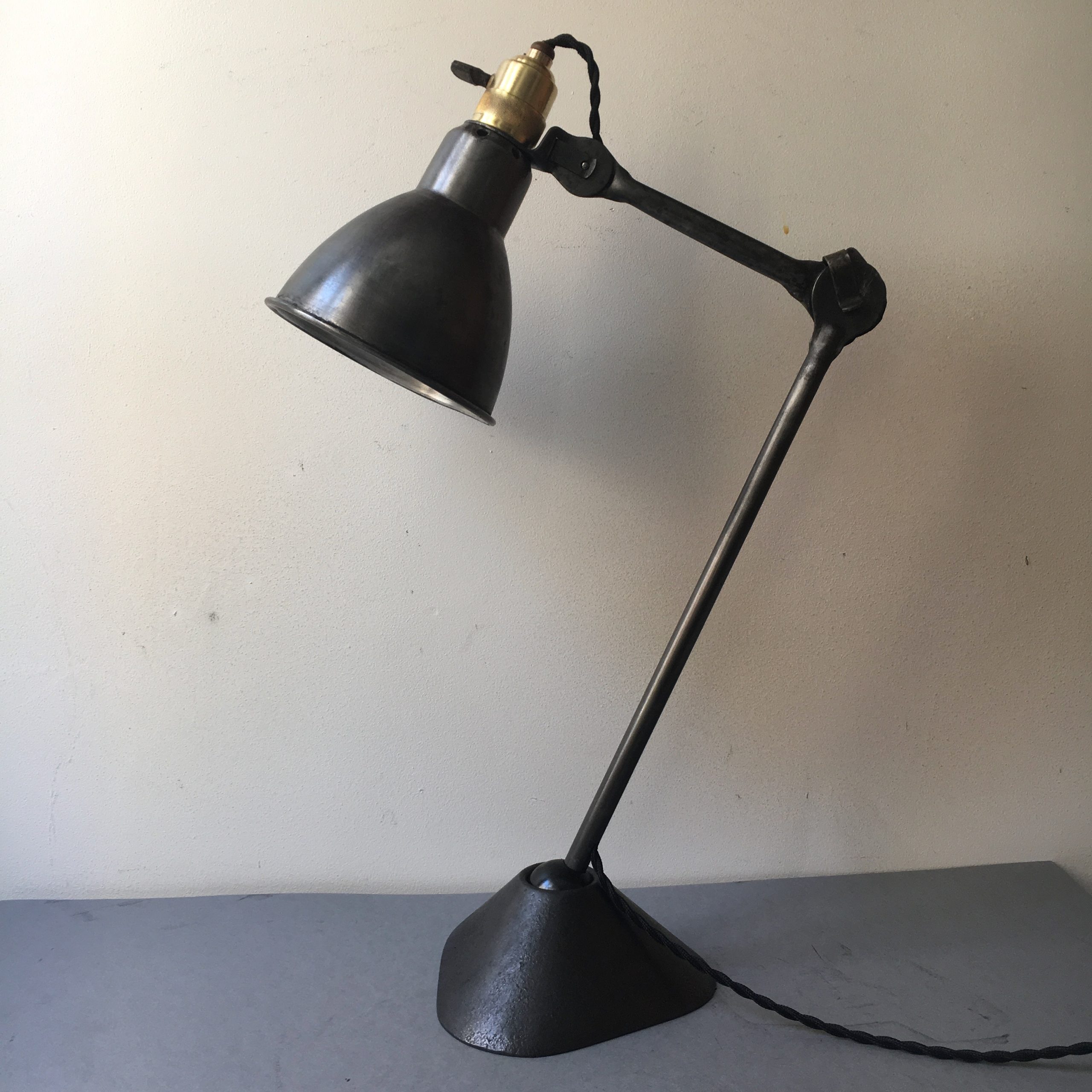 lampe d'atelier ancienne marque solere