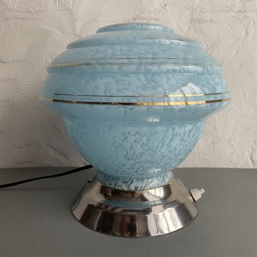 LAMPE A POSER VERRE DE CLICHY / ref : L741