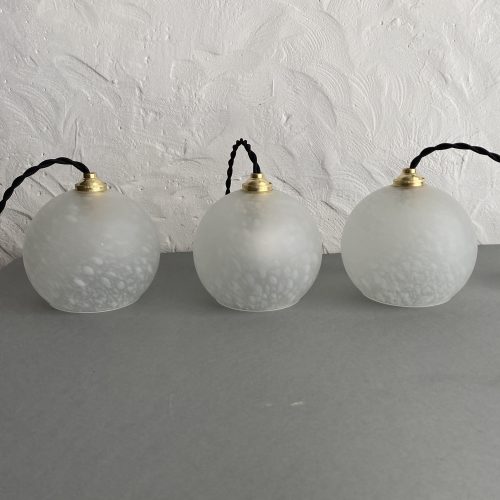 LOT 3 SUSPENSIONS VERRE DE CLICHY