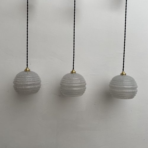 LOT 3 SUSPENSIONS VERRE DE CLICHY / ref : L994
