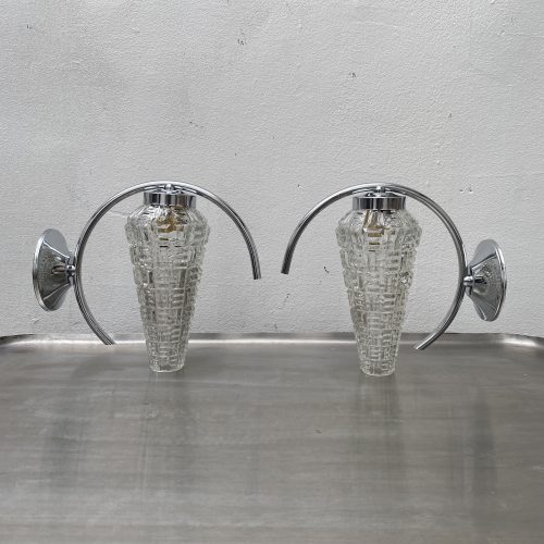 LOT 2 APPLIQUES CHROMÉE 1950  / ref : L1076