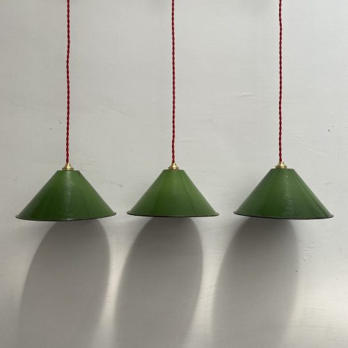 LOT 3 SUSPENSIONS CONIQUES 25,5 CM / ref : L1091