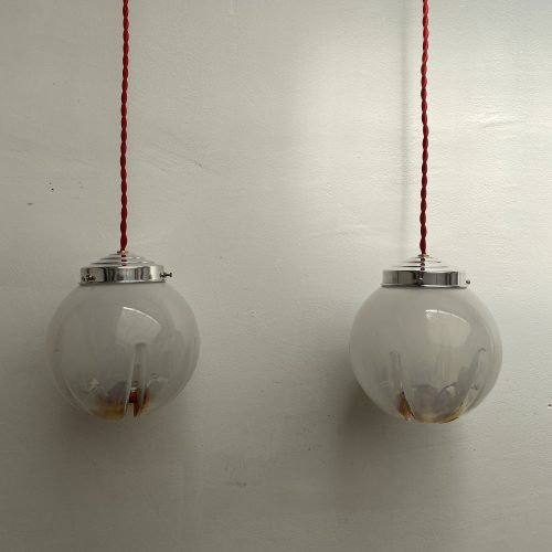 LOT 2 SUSPENSIONS VERRE DE MURANO  / ref : L1085