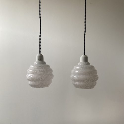 LOT 2 SUSPENSIONS EN VERRE DE CLICHY / ref : L1149