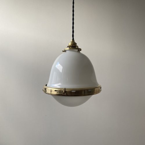 SUSPENSION OPALINE ART-DECO / ref : L1110