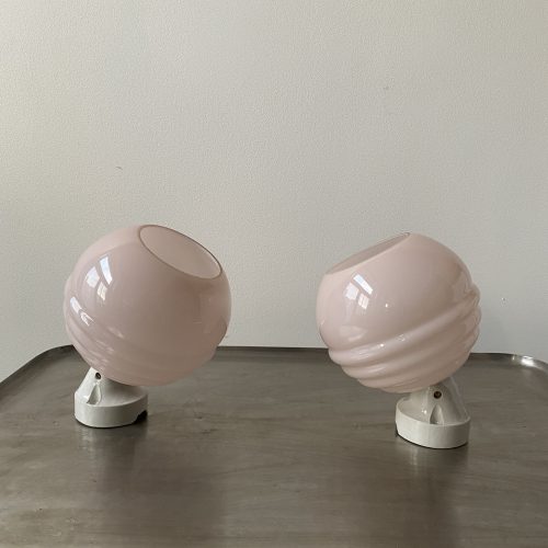 LOT 2 APPLIQUES OPALINE ROSE / ref : L1199