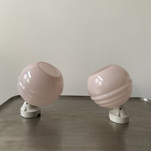 LOT 2 APPLIQUES OPALINE ROSE / ref : L1199