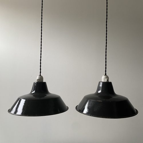 LOT 2 SUSPENSIONS EMAILLÉES 30 cm / ref : L1161
