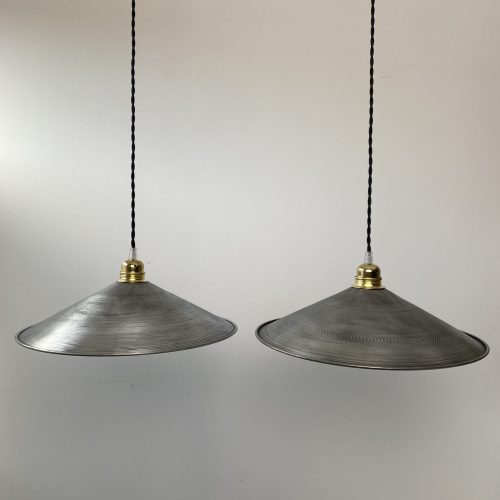 PAIRE DE SUSPENSIONS EN ACIER 35 cm / ref : L1000