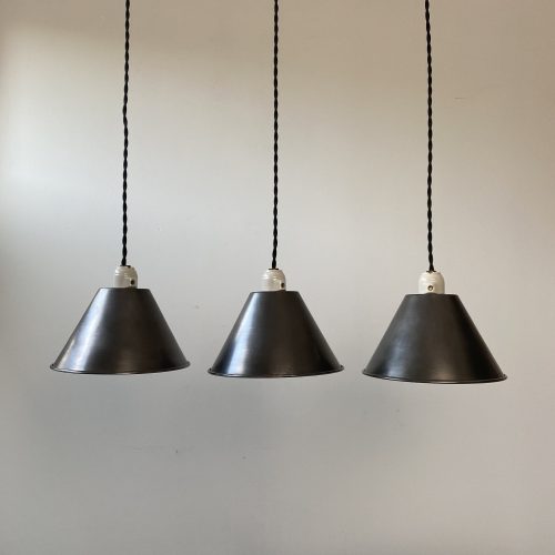 LOT 3 SUSPENSIONS CONIQUES ACIER / ref : L1193