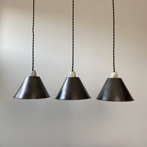 LOT 3 SUSPENSIONS CONIQUES ACIER / ref : L1193