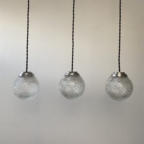 LOT 3 SUSPENSIONS EN VERRE MOULÉ / ref : L1278