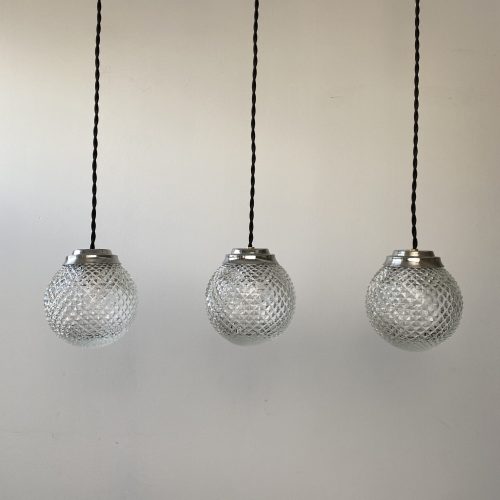 LOT 3 SUSPENSIONS EN VERRE MOULÉ / ref : L1278
