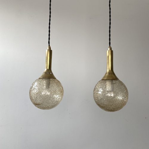 LOT 2 SUSPENSIONS EN VERRE FUMÉ / ref : L1279