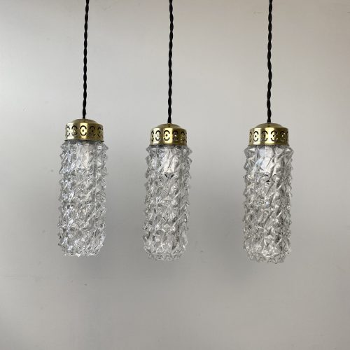 LOT 3 SUSPENSIONS VERRE MOULÉ  / ref : L1060