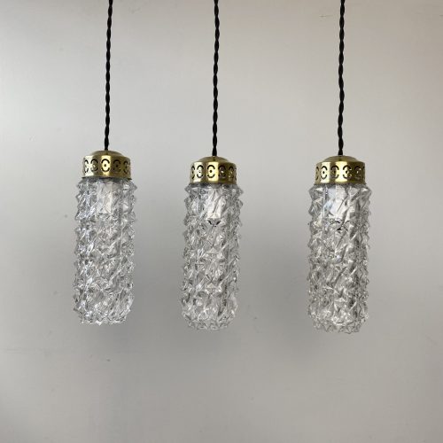 LOT 3 SUSPENSIONS VERRE MOULÉ  / ref : L1060