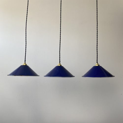LOT 3 PETITES SUSPENSIONS EMAILLEES CONIQUES / ref : L1366