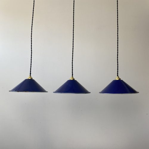 LOT 3 PETITES SUSPENSIONS EMAILLEES CONIQUES / ref : L1366