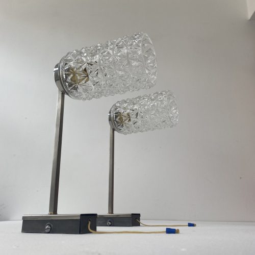 LOT 2 APPLIQUES VERRE MOULÉ / ref : L1356