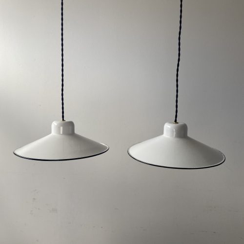 LOT 2 SUSPENSIONS EMAILLEES BLANCHES / ref : L1387