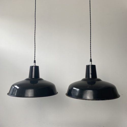 PAIRE SUSPENSIONS EMAILLEES 35,5 CM / ref : L1348