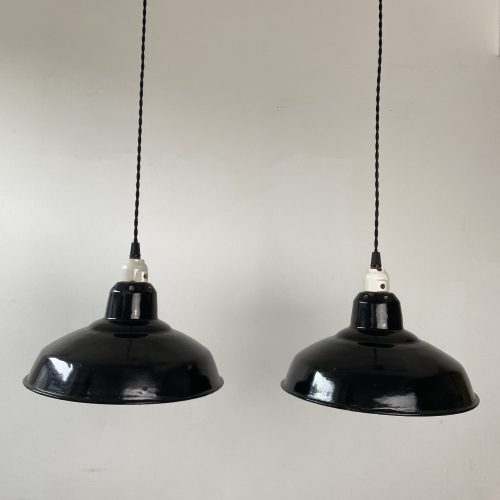 PAIRE DE PETITES SUSPENSIONS NOIRES / ref : L1401