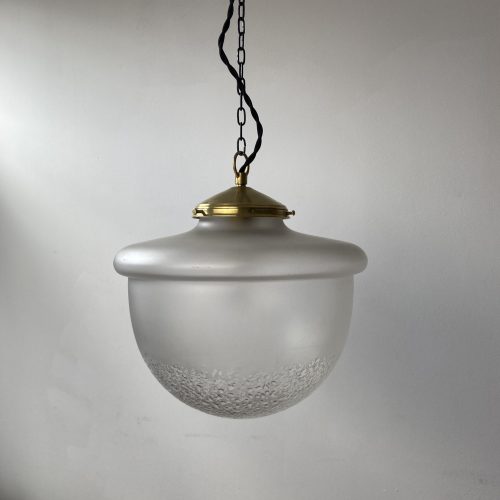 SUSPENSION DEMI-BOULE  ART-DECO / ref : L728