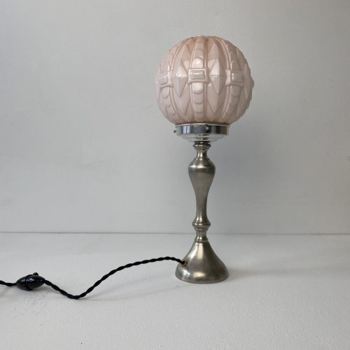 LAMPE A POSER OPALINE ROSE / ref : L1304