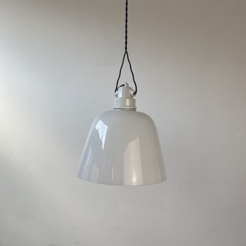 SUSPENSION VINTAGE EN OPALINE / ref : L1467
