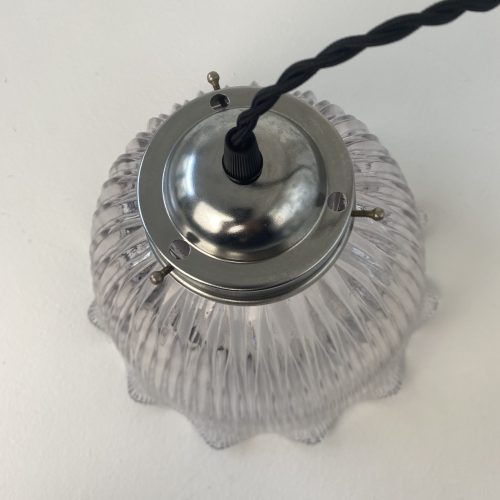 GRANDE SUSPENSION VERRE HOLOPHANE / ref : L1493