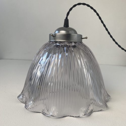 GRANDE SUSPENSION VERRE HOLOPHANE / ref : L1493