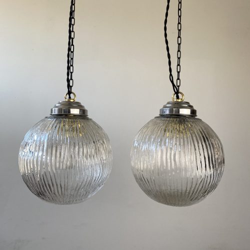 PAIRE DE SUSPENSIONS ART-DECO XL / ref : L1535