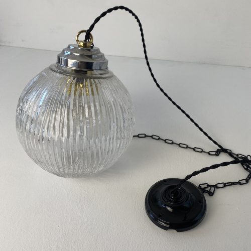 PAIRE DE SUSPENSIONS ART-DECO XL / ref : L1535