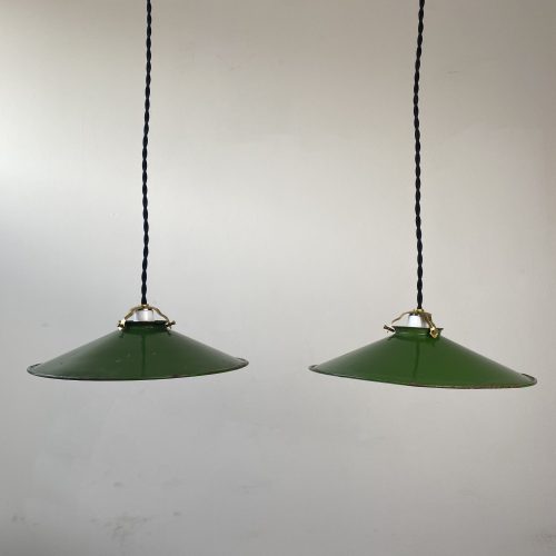 PAIRE DE SUSPENSIONS EMAILLEES / ref : L1553