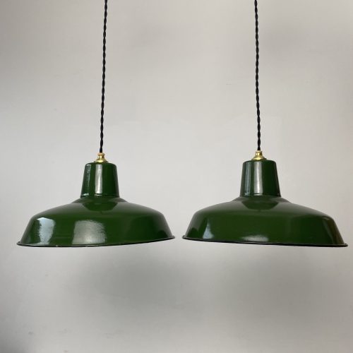PAIRE DE SUSPENSIONS EMAILLEES / ref : L1574