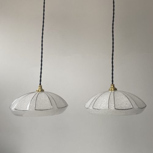PAIRE DE SUSPENSIONS ART-DECO / ref: L1650