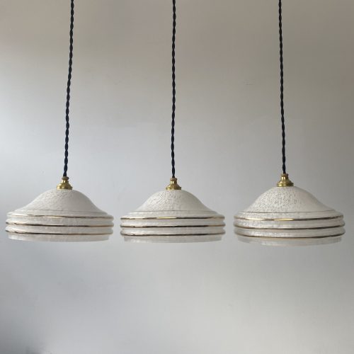 LOT 3 SUSPENSIONS EN VERRE DE CLICHY / ref : L1655
