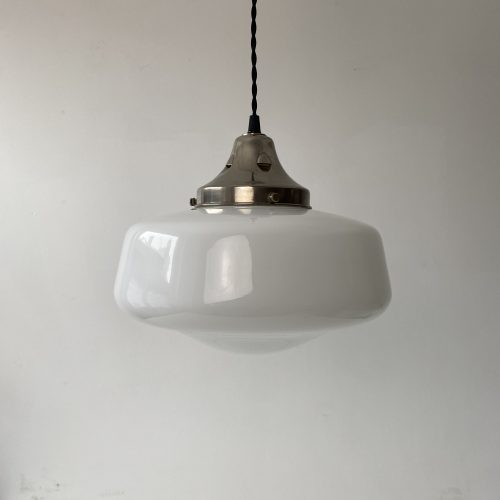 SUSPENSION VINTAGE EN OPALINE / ref : L1689