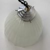PAIRE DE SUSPENSIONS ART-DECO EN OPALINE XL / ref : L1686