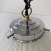 PAIRE DE SUSPENSIONS ART-DECO EN OPALINE XL / ref : L1686