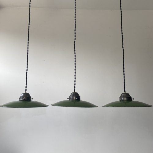 LOT 3 SUSPENSIONS EMAILLEES VERTES / ref : L1818