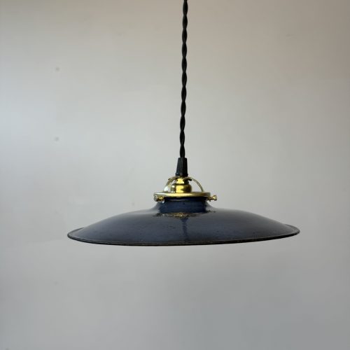 SUSPENSION EMAILLEE BLEUE 24,5 CM / ref : L1894