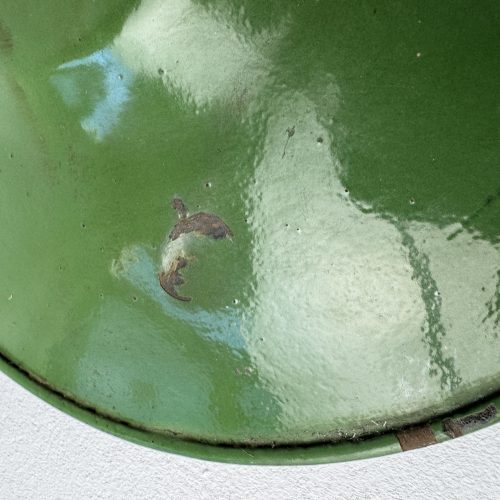 SUSPENSION EMAILLEE VERTE 24 CM / ref : L1896 - L2011