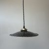 SUSPENSION EMAILLEE MOUCHETEE 25 CM / ref : L1878