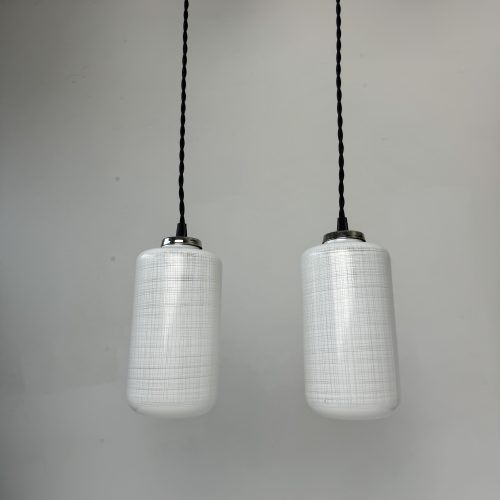 PAIRE SUSPENSIONS EN VERRE / ref : L1906