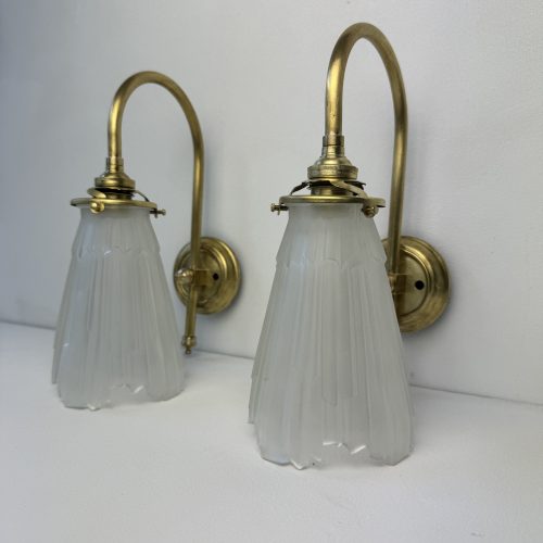 PAIRE D'APPLIQUES ART-DECO / ref : L1789