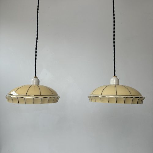 PAIRE DE SUSPENSIONS ART-DECO / ref: L1955