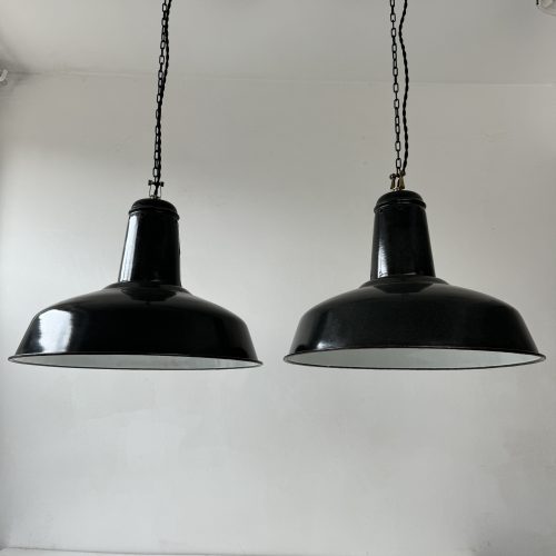PAIRE DE SUSPENSIONS INDUSTRIELLES 41 CM / ref : L1984