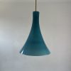 LUSTRE EN OPALINE BLEUE / ref : L917